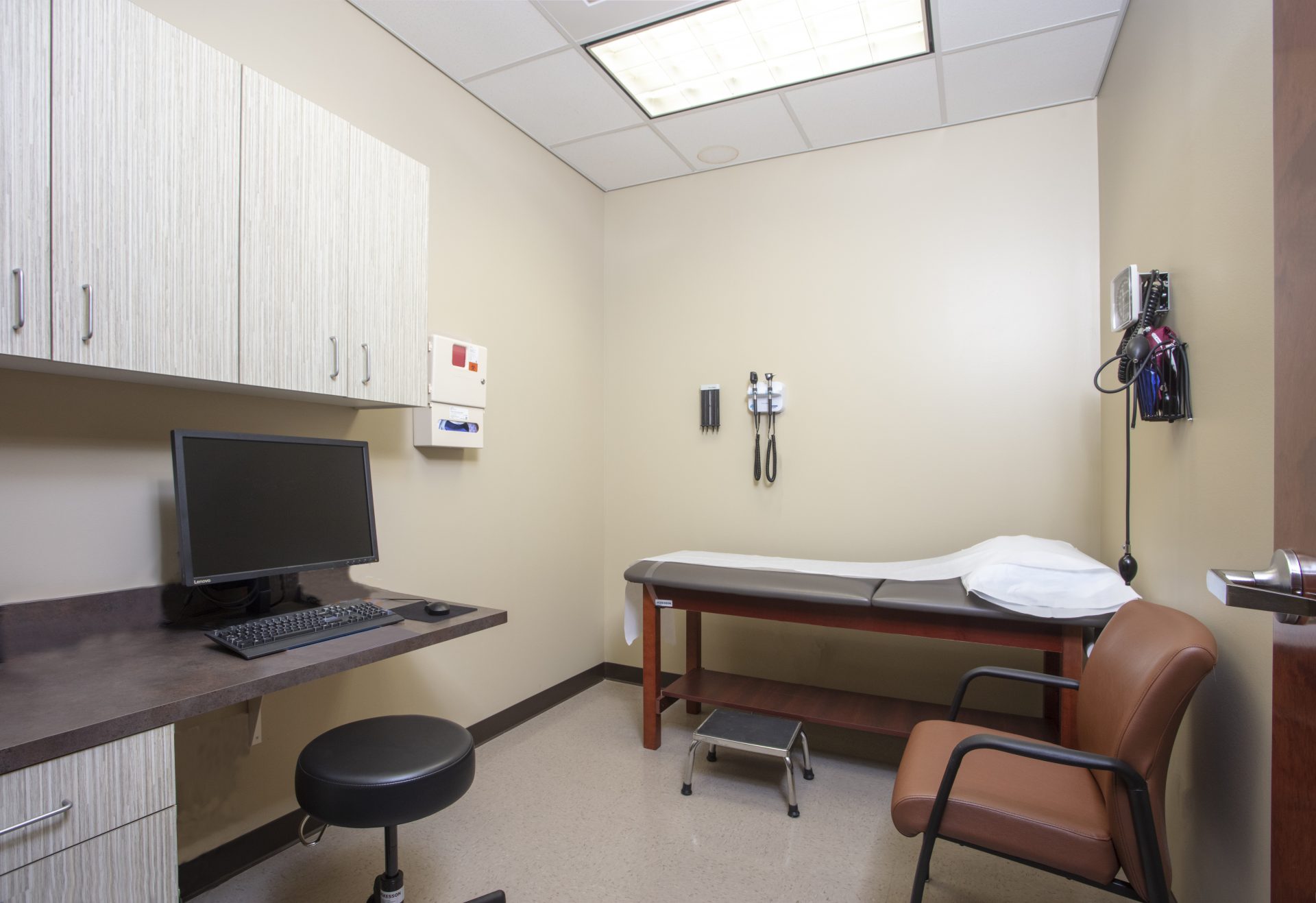 Exam room at the STEP-In Clinic