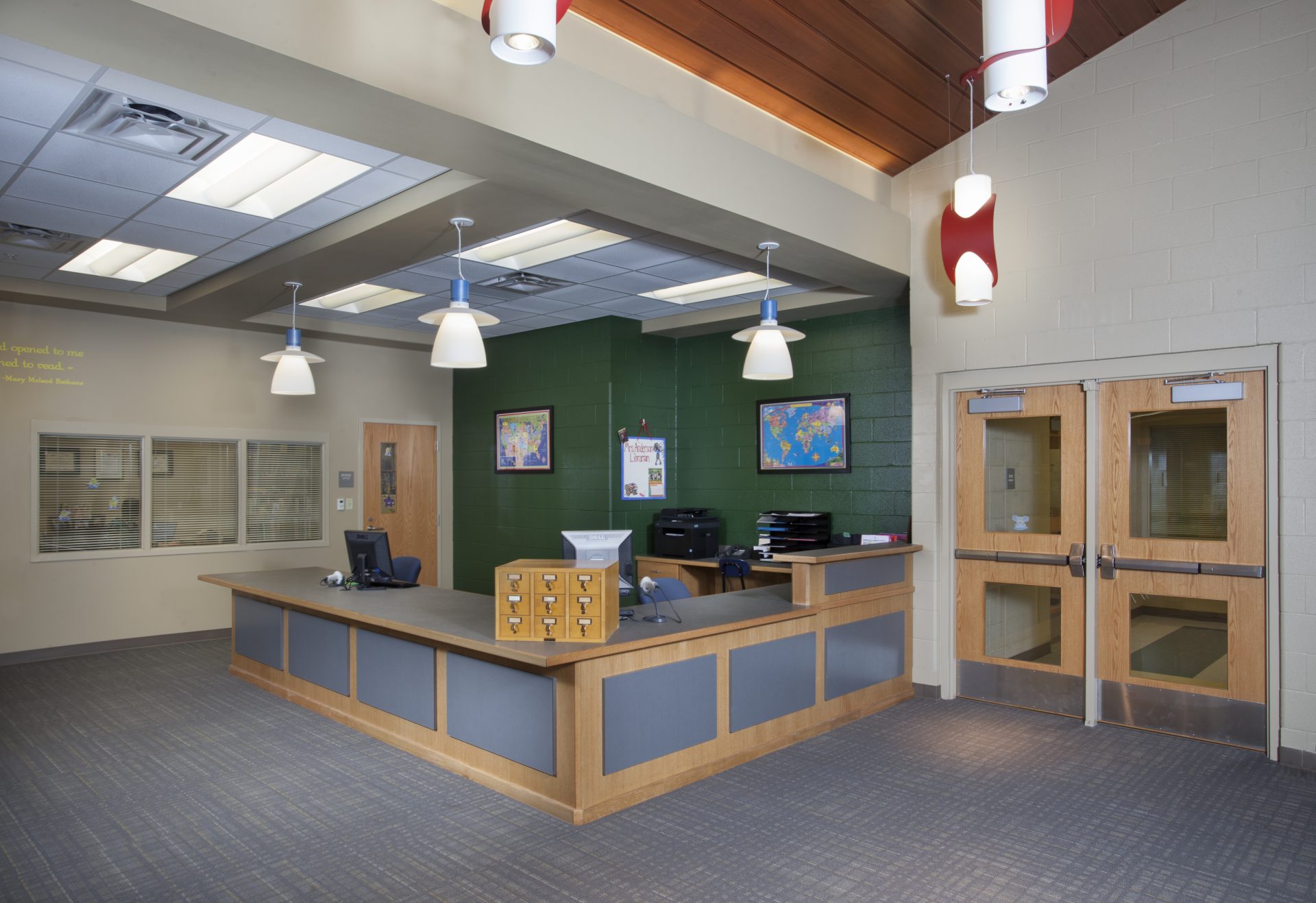 Circulation Desk at library