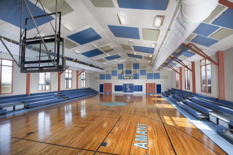 New, renovated gymnasium at St Amant.