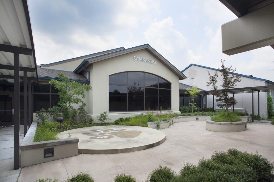 Courtyard at St. Amant.