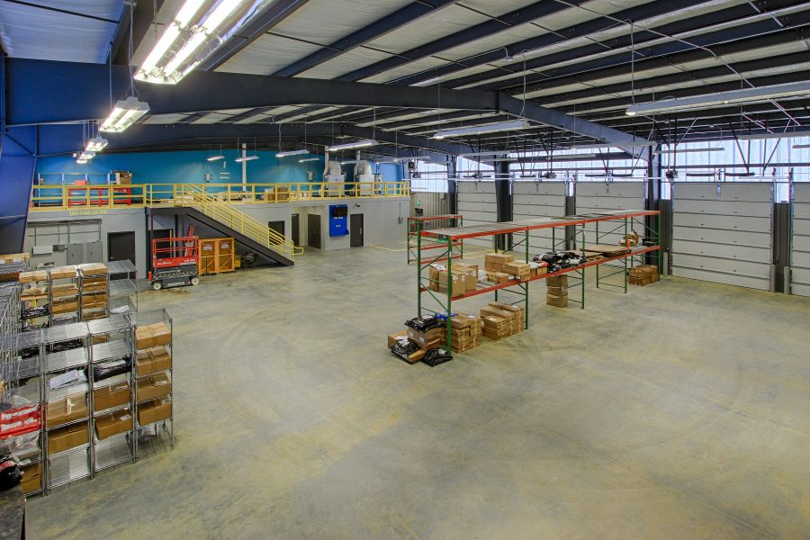 Shop and warehouse area.