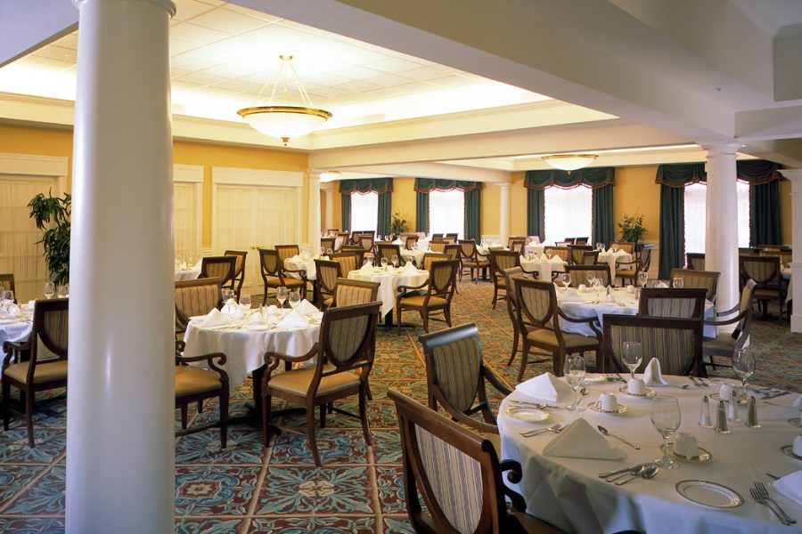 Dining room at St. James Place.