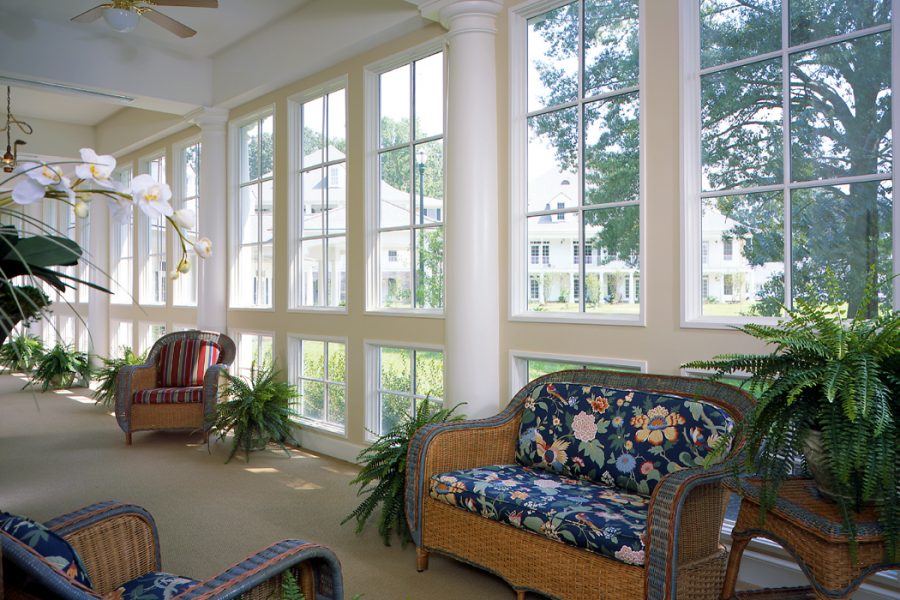 Sunroom with seating St. James Place.