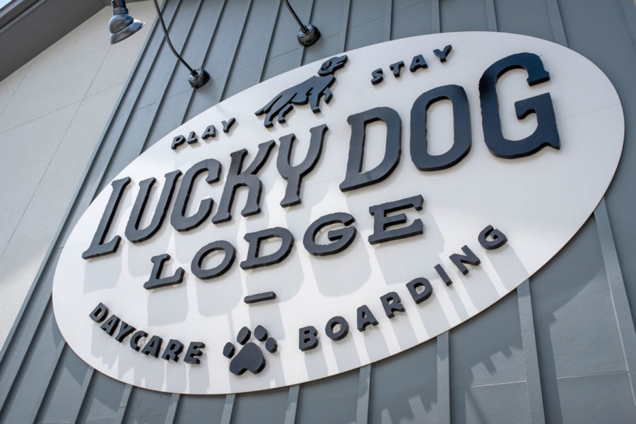 lucky dog signage